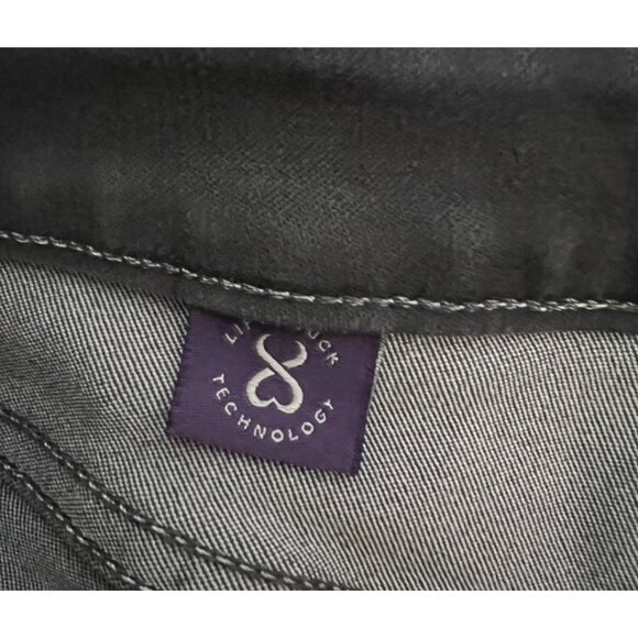 NYDJ Dark Gray Legging Jeans Sz 2 Lift Tuck Technology Cotton Blend Made In USA - Picture 6 of 6
